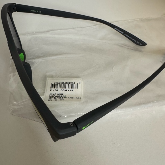 Nike Passage Sunglasses Matte Anthracite Frame Color, Grey with Teal Mirror Lens - Picture 10 of 10